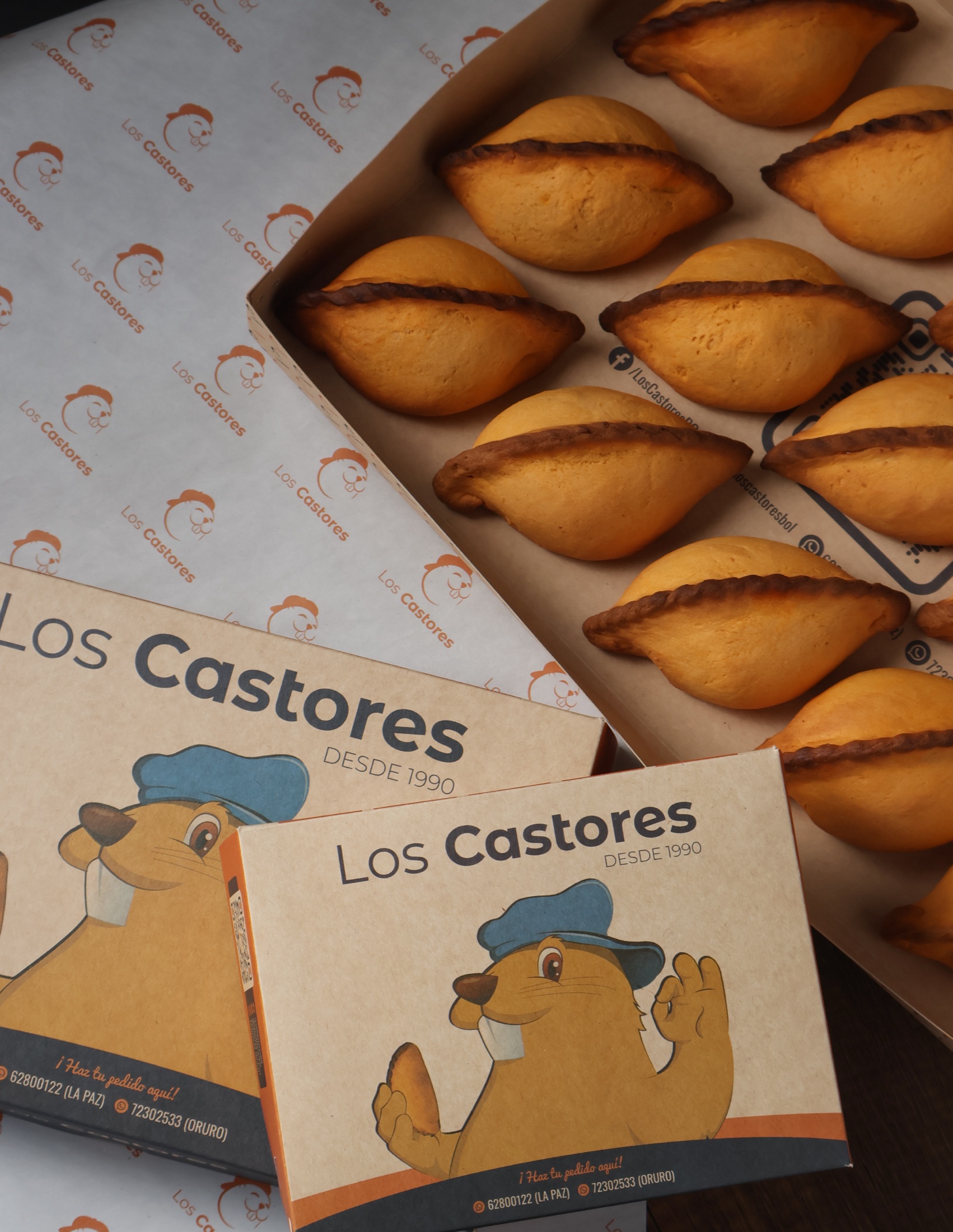 Caja de 12 salteñas Los Castores